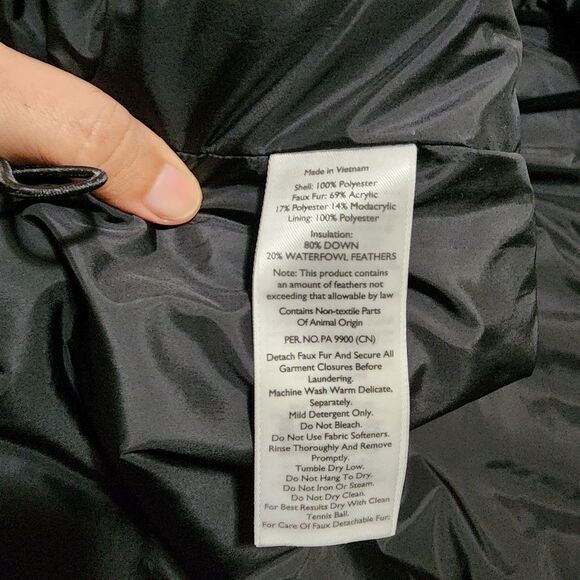 Men's Eddie Bauer Boundary Pass Down Purple Parka Puffer Jacket Size Large L NEW - Picture 12 of 16